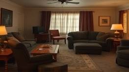 focused crime scene, investigative expression, recreating events, photorealistic, suburban living room with disruption, highly detailed, overturned furniture, HDR imaging, warm shadows, filtered overhead lighting, shot with a 65mm lens.